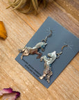 The Devon – Sterling Silver Horse Dangle Earrings – Native Made by L.Y.