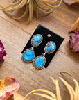 Sterling Silver Golden Hill Turquoise Dangle Earrings