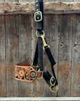Black Nylon Horse Halter – Bronc Noseband with Western Conchos NH104