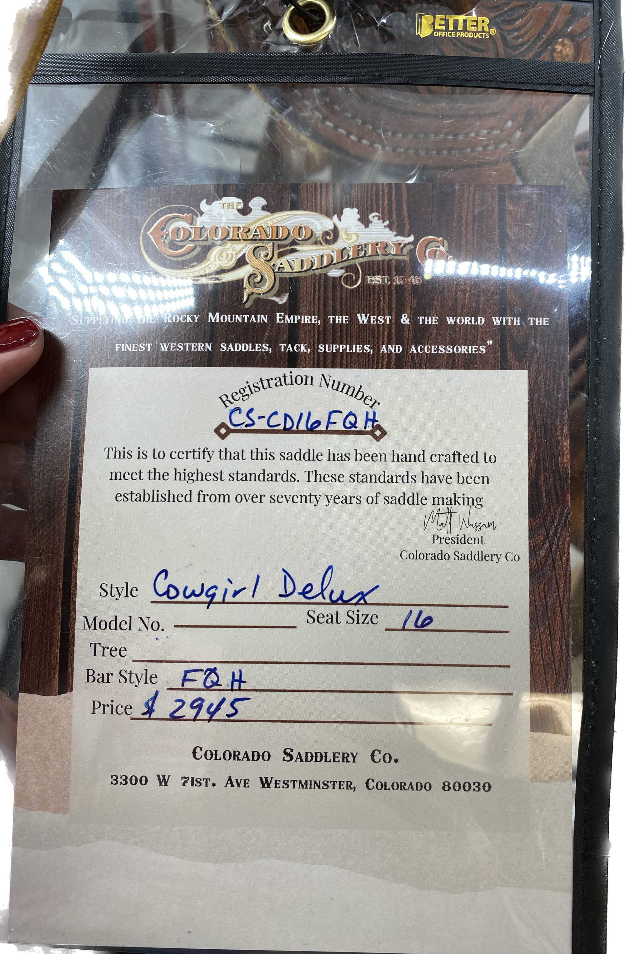Cowgirl Deluxe 16&quot;