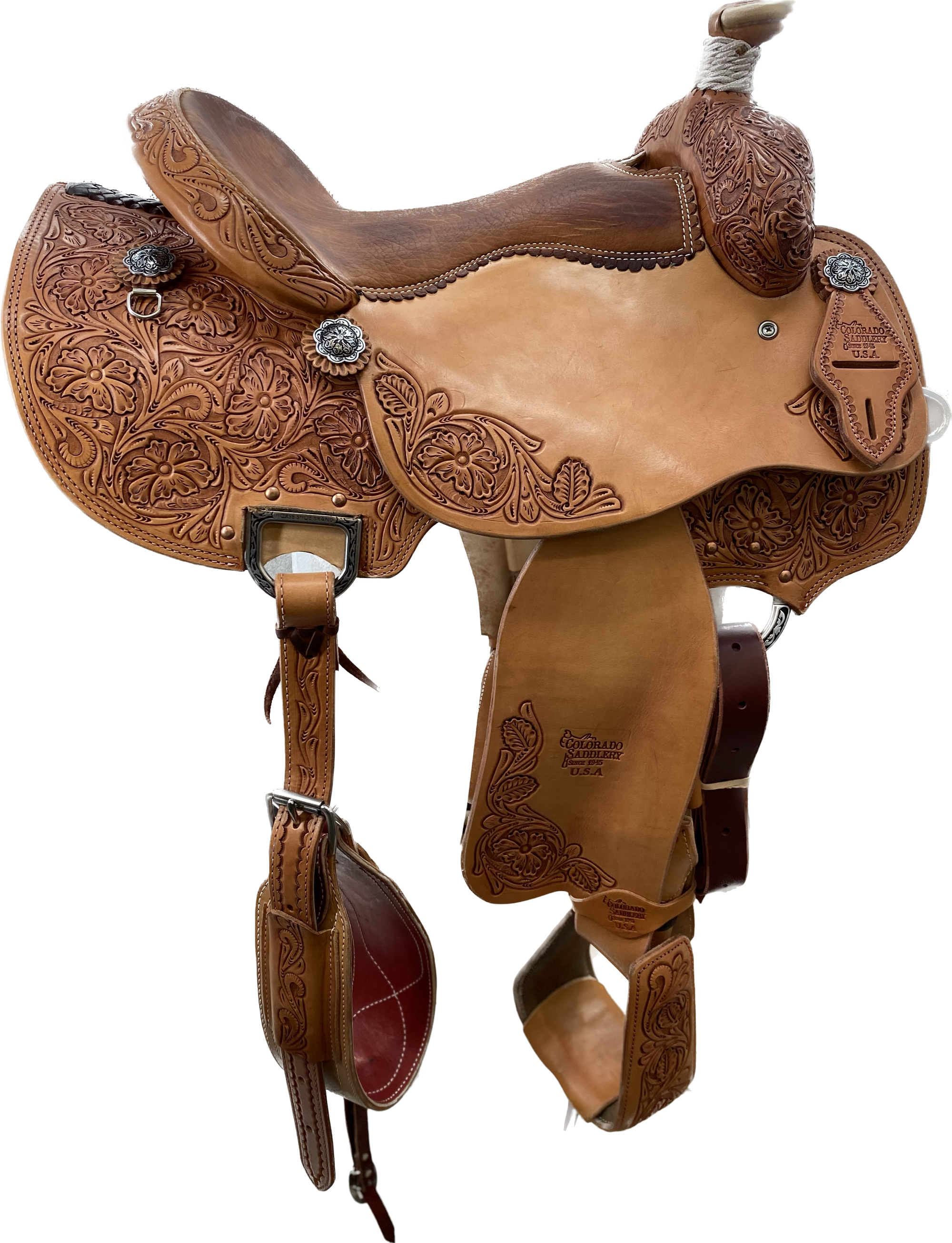 Colorado Saddlery Tooled Trail 16&quot;