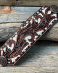 Bronc Noseband With Copper Intricate Engraved Western Conchos