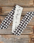Black and White Western Skinny Mini Wild Rag Scarf / Cowgirl Necktie  