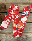 Red Holiday Western Skinny Mini Wild Rag Scarf / Cowgirl Necktie  