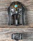 Antique Silver & Gold Western Concho W189