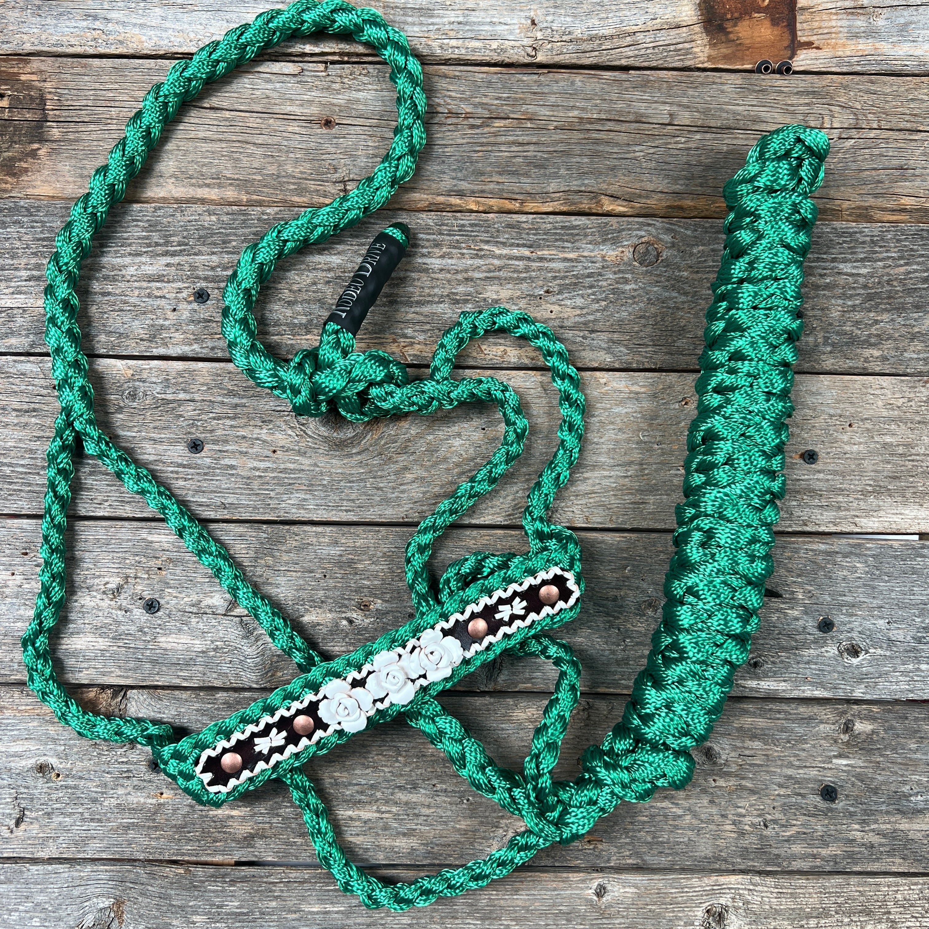 Green Mule Tape Rose Halter