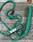 Green Mule Tape Rose Halter