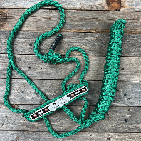 Green Mule Tape Rose Halter