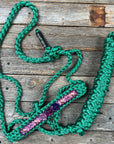 Green Mule Tape Rose Halter