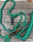 Green Mule Tape Rose Halter