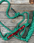 Green Mule Tape Rose Halter