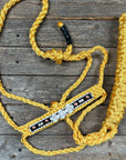 Yellow Mule Tape Rose Halter