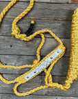 Yellow Mule Tape Rose Halter