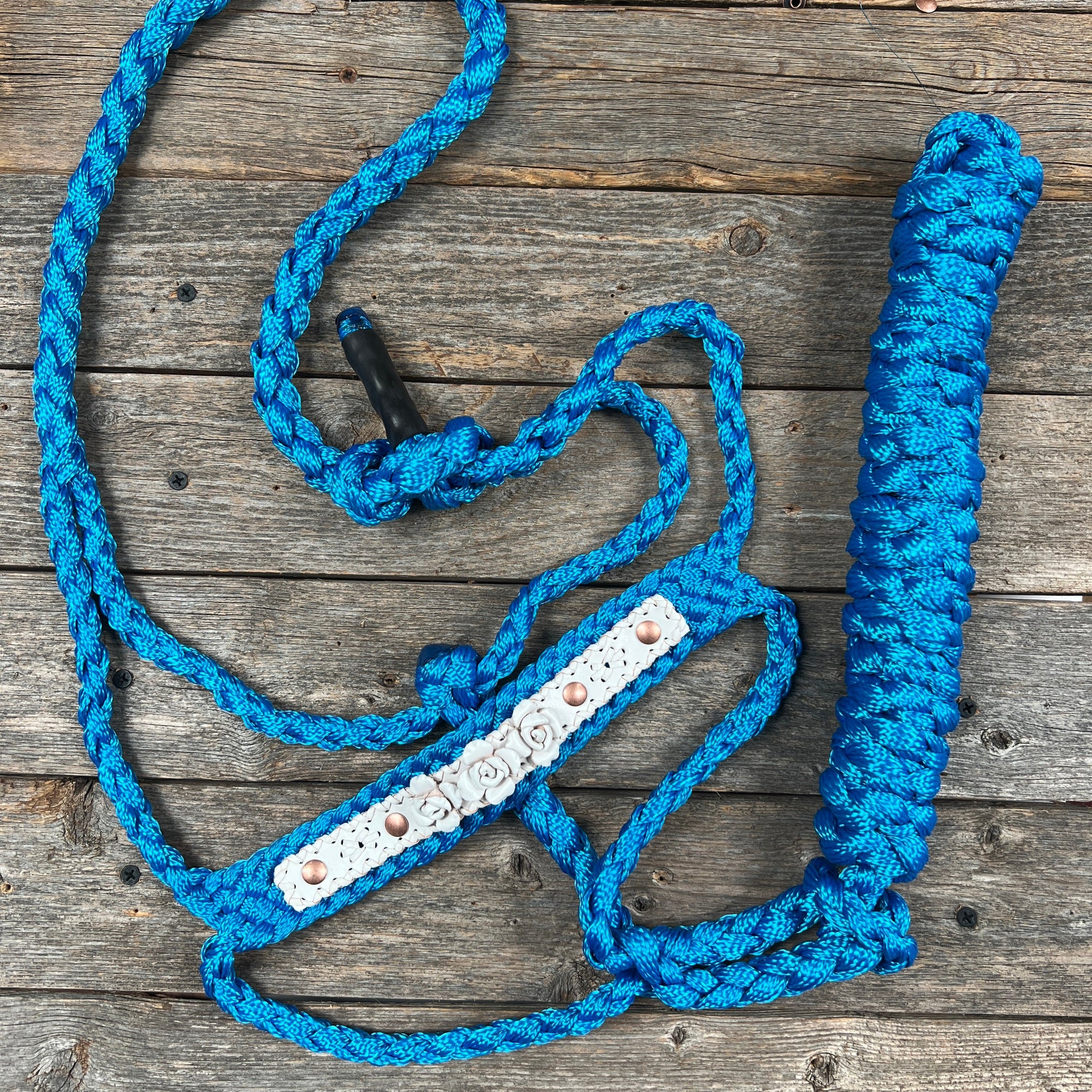 Blue Mule Tape Rose Halter