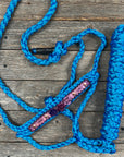Blue Mule Tape Rose Halter