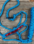 Blue Mule Tape Rose Halter