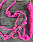 Pink Mule Tape Rose Halter