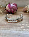 Sterling Silver Hudson Feather Cuff – Fits 5.5” Wrist – Handmade by Artist Jason Ogg