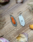 Sterling Silver Orange Spiny Oyster Dangle Earrings – Artist Shay Pfeiffer