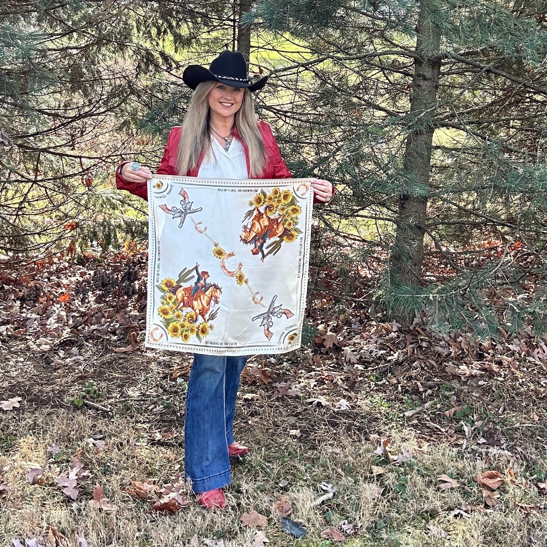 Bet Against Me That&#39;ll Be Fun Wild Rag Scarf by Bourbon Cowgirl