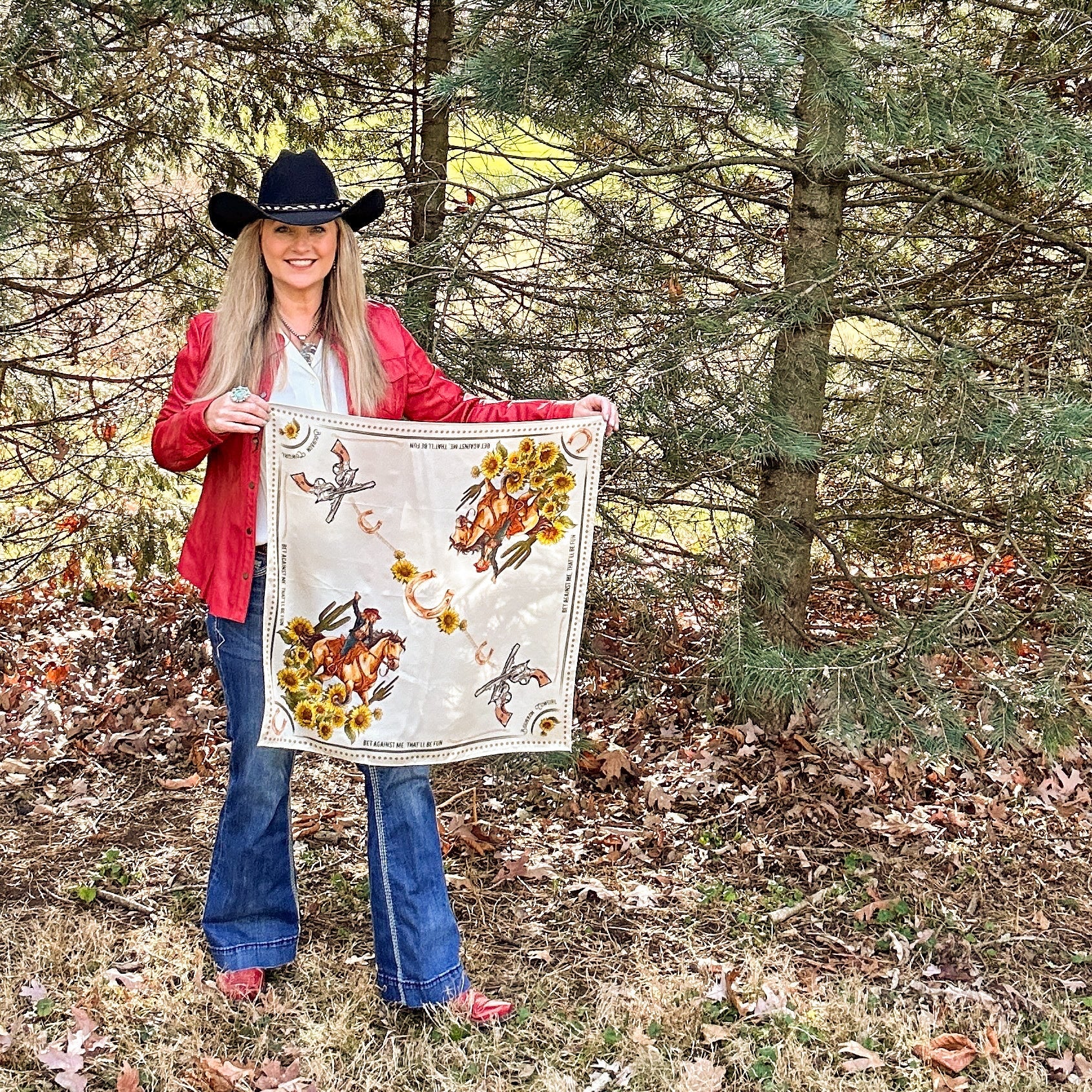 Bet Against Me That&#39;ll Be Fun Wild Rag Scarf by Bourbon Cowgirl