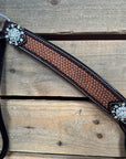 Foxtail Clear One Ear Headstall & Breastcollar Tack Set 