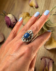 Sterling Silver Lapis Ring – Size 7.5