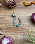 Sterling Silver Horse Pendant with Turquoise