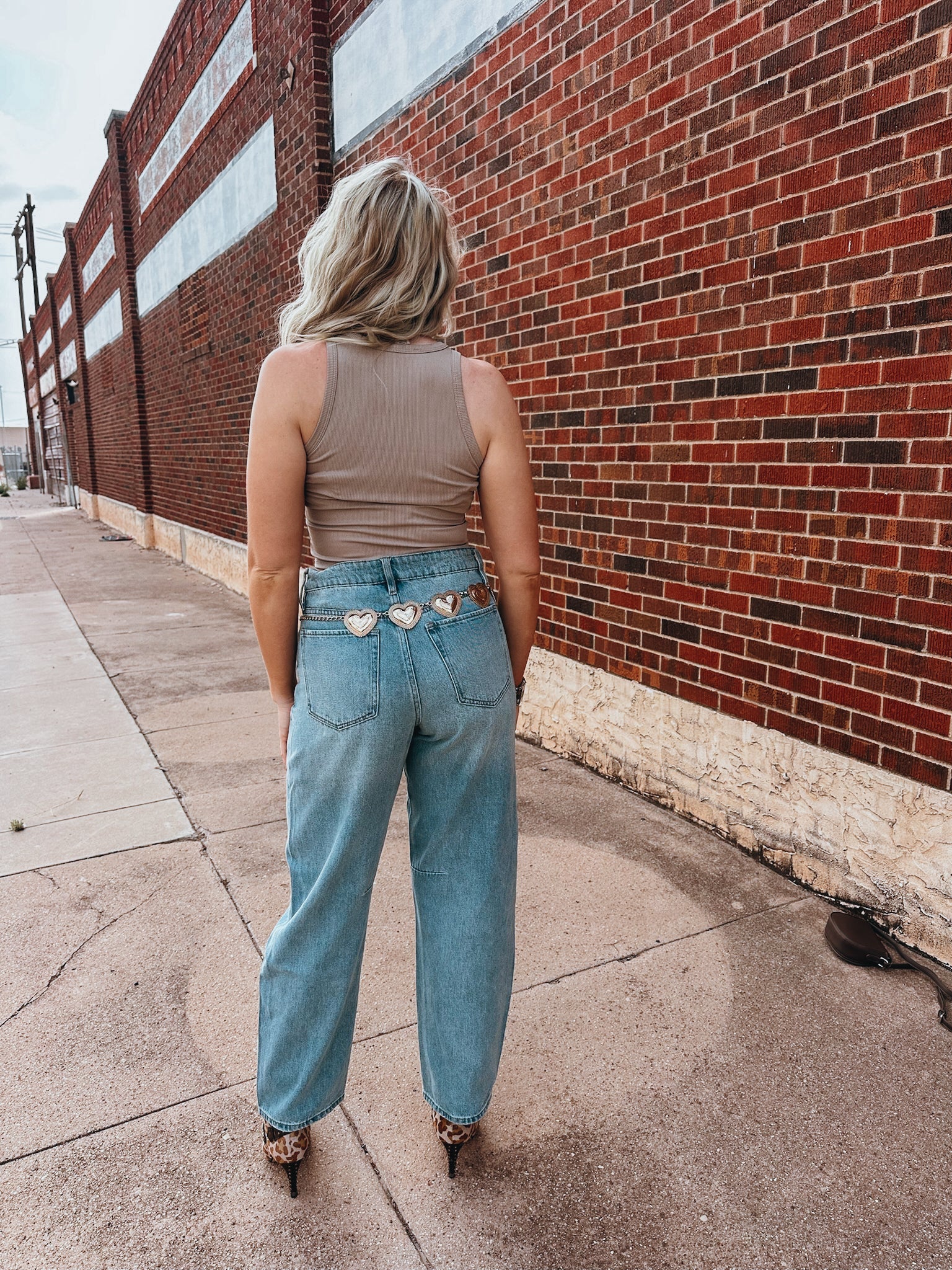 The Hattie Heart Belt in Gold