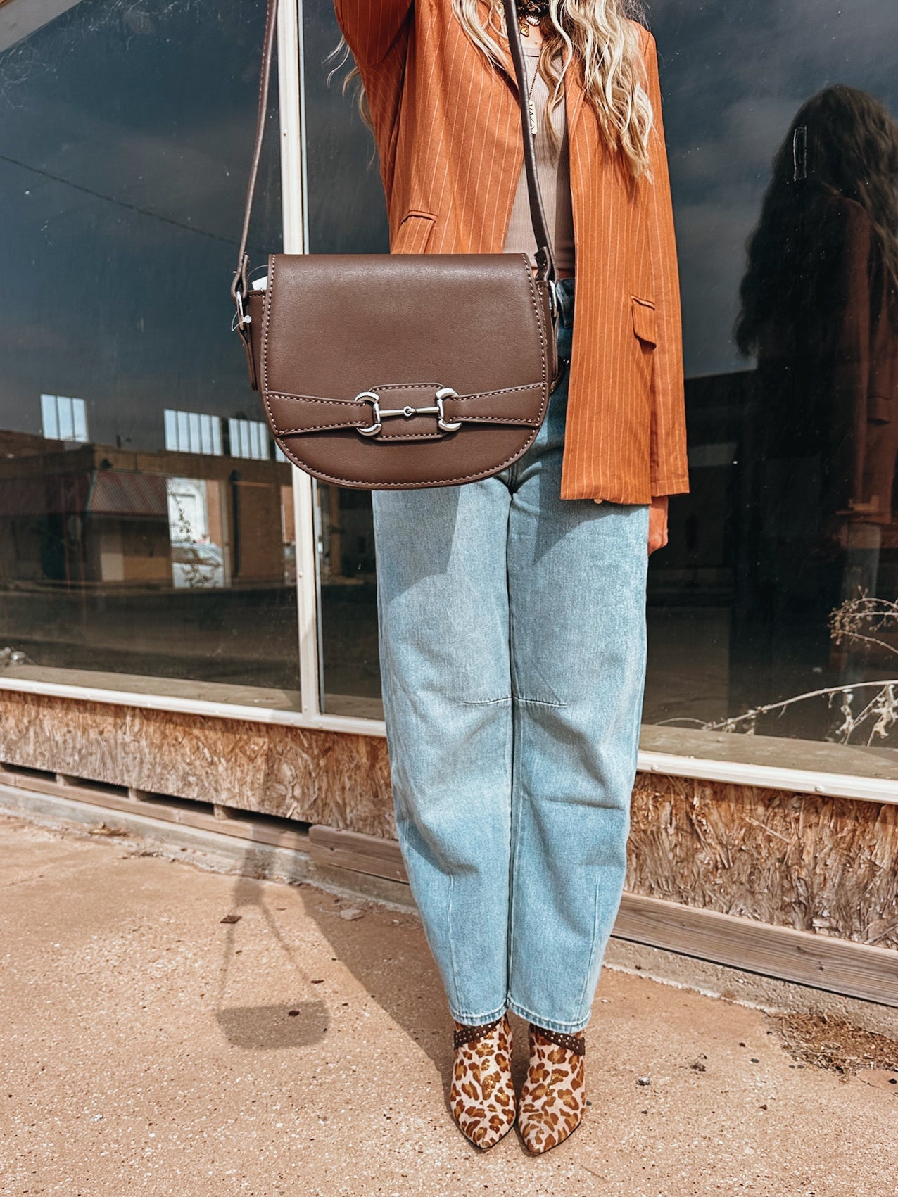 The Charity Horsebit Crossbody Bag