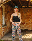 Black Spaghetti Strap Crop Tank