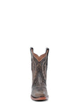L6240 - WOMEN'S EMBROIDERY CHOCOLATE ANKLE SNIP TOE CIRCLE G COWBOY BOOT