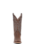 L6256 - WOMEN'S EMBROIDERY CHOCOLATE WIDE SQUARE TOE CIRCLE G COWBOY BOOT