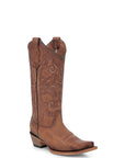 L6274 - WOMEN'S EMBROIDERY SHEDRON SNIP TOE CIRCLE G COWBOY BOOT