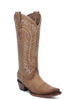 L6277 - WOMEN'S EMBROIDERY SAND SNIP TOE CIRGLE G COWBOY BOOT