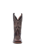 L6296 - MEN'S EMBROIDERY CHOCOLATE WIDE SQUARE TOE CIRCLE G COWBOY BOOT
