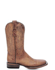 L6300 - MEN'S EMBROIDERY HONEY WIDE SQUARE TOE CIRCLE G COWBOY BOOT