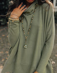Rebecca Cowl Neck Shift Tunic Top