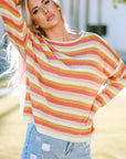 Harper Stripe Long Sleeve Knitted Sweater