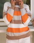 Sloane Striped Knitted Turtleneck