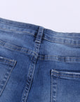 Karla Frayed Hem Denim Shorts