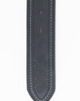 Mens Genuine Leather Aztec Embroidery Belt - Black