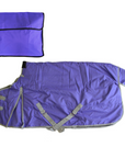 AJ Tack 1200D Horse Turnout Blanket with Storage Bag - Purple