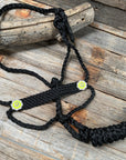 Black and Neon Yellow Mule Tape Halter -  