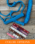 Blue Mule Tape Rose Halter
