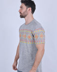 Mens Performance Fabric Modern Fit Stretch Aztec T-Shirt