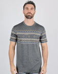 Mens Performance Fabric Modern Fit Stretch Aztec T-Shirt