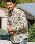 Mens Satin Cotton/Spandex Modern Fit Long Sleeve Shirt
