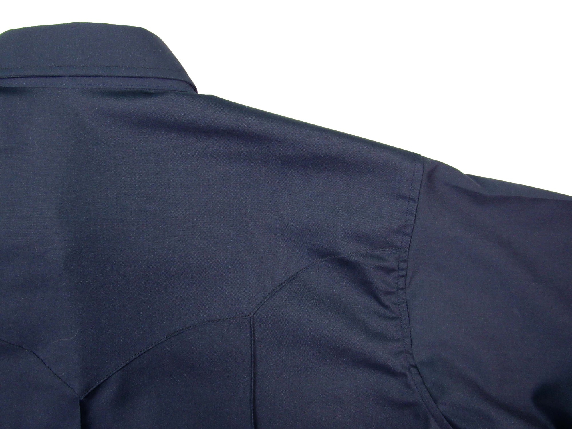 Rancher Crease - Navy Blue - Long Sleeve - Snaps