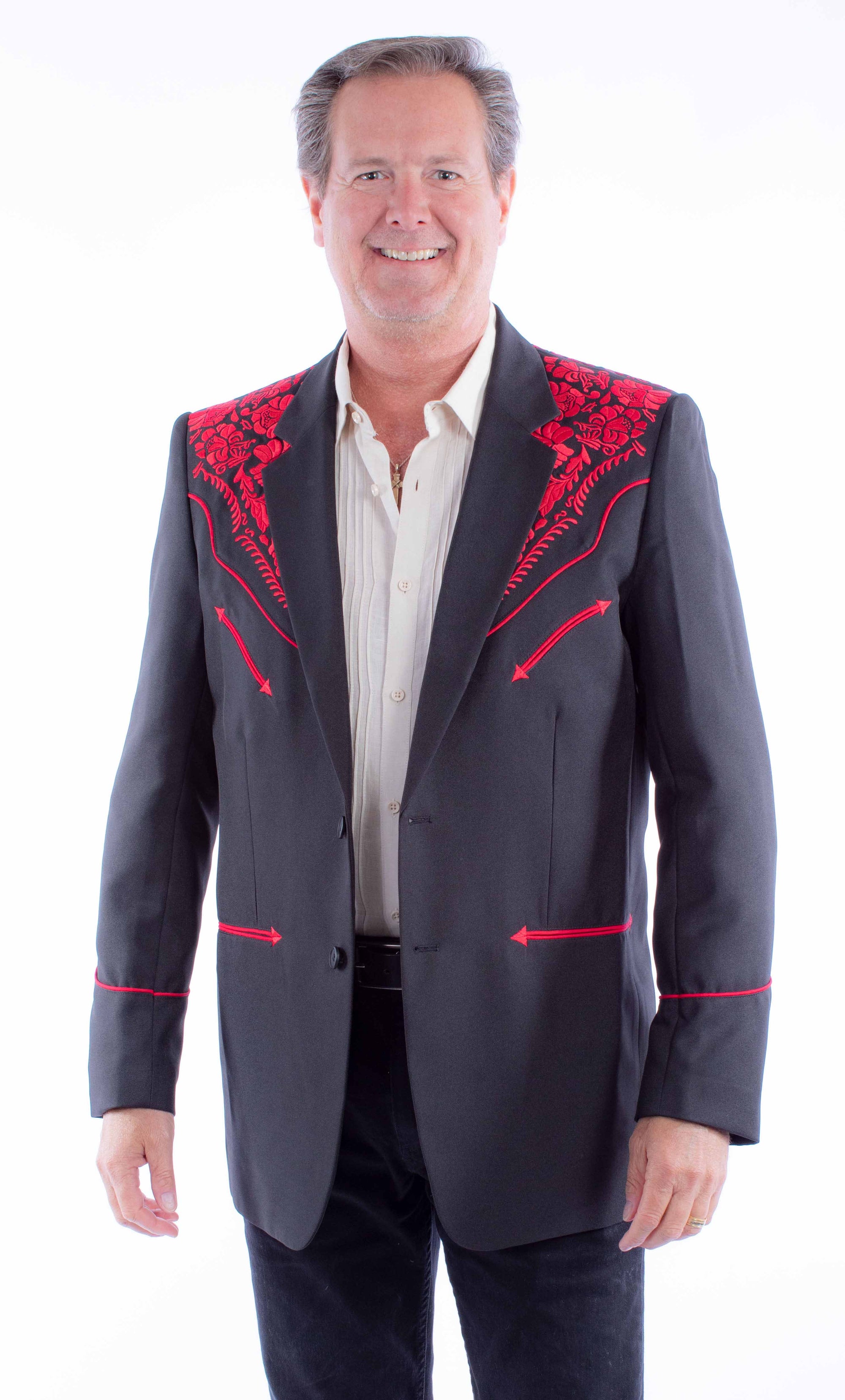 Floral Emb. Blazer - P-916